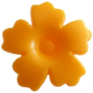 Lego květina - dekorace do vlasů, světle oranžová (93080h BRIGHT LIGHT ORANGE)